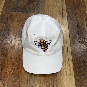 Under Armour White Cap with Embroidered Bee